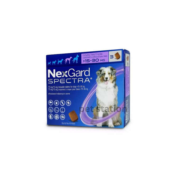 NexGard Spectra – 15-30kg | Broad-Spectrum Parasite Protection for Dogs