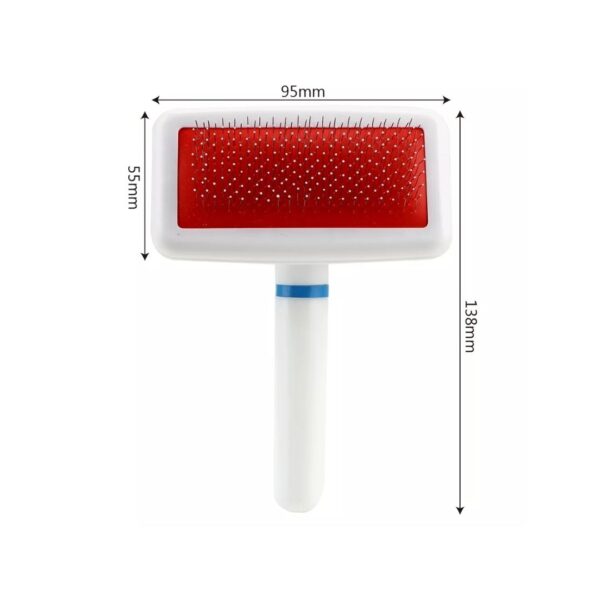 Cool and Clean Self-Cleaning Slicker Brush – Effortless Pet Grooming Tool