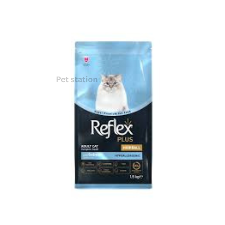 Reflex Plus Hairball Adult Cat Food – Salmon 1.5kg