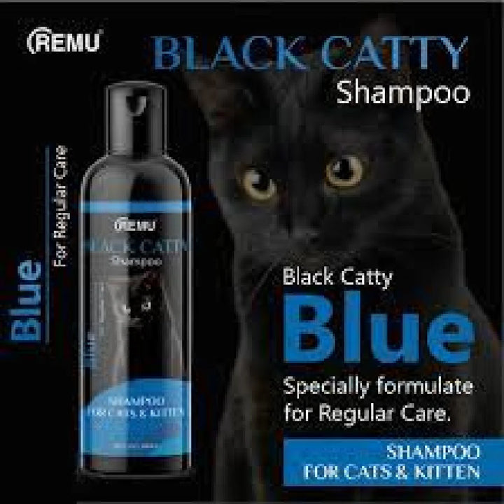 Remu Black Catty Shampoo Blue – Gentle Deep Cleansing for Cats