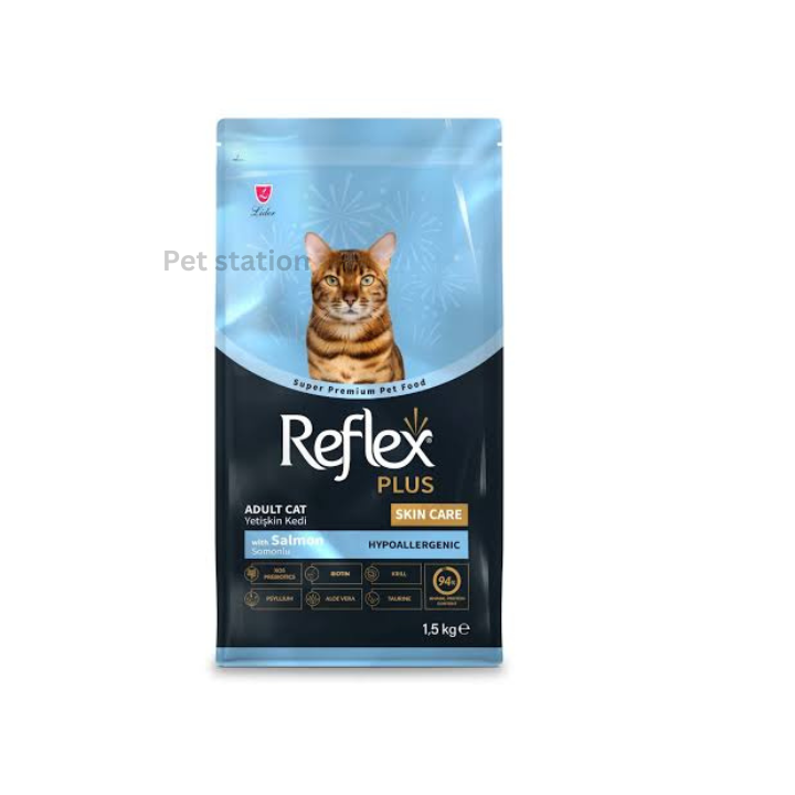 Reflex Plus Skin Care Adult Cat Food – Salmon 1.5kg