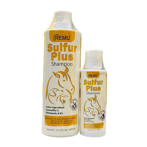 Remu Sulfur Plus Medicated Shampoo – Relief for Itchy Skin in Cats & Dogs