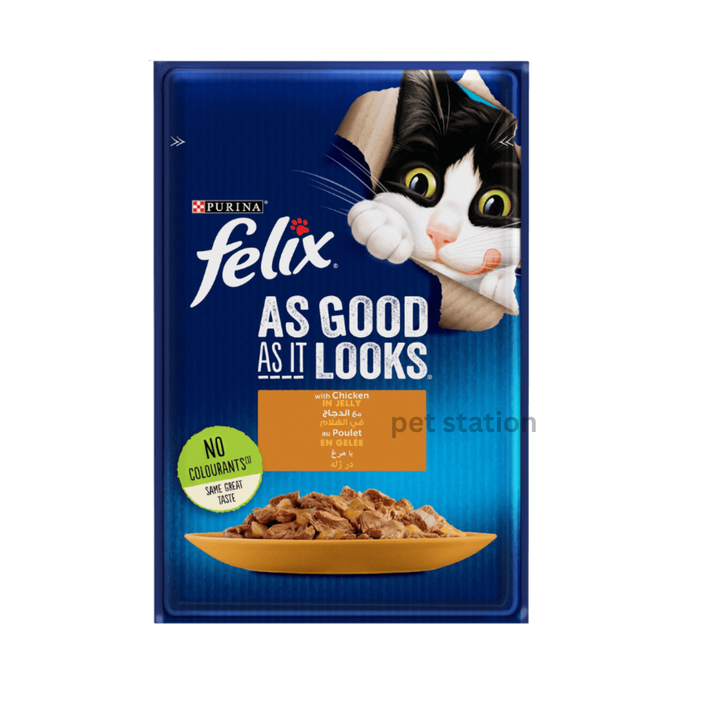 Felix Cat Food Jelly Pouch – Sardine | Premium Sardine Cat Food in Jelly