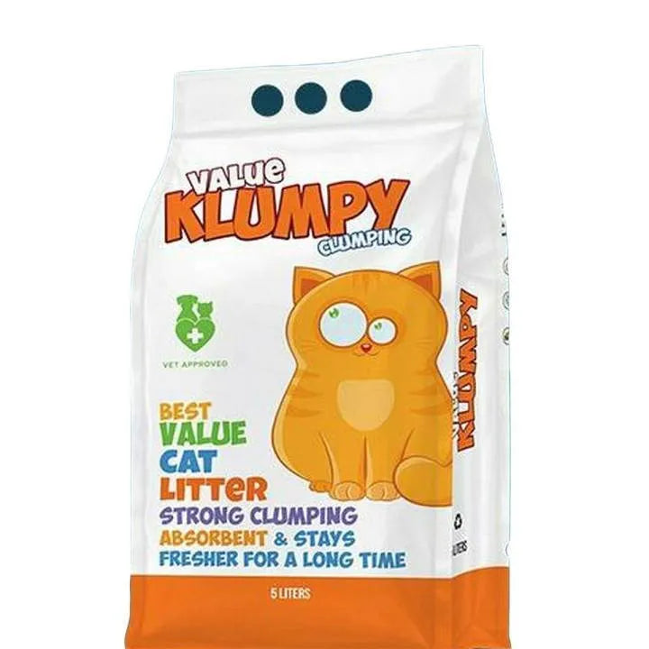 Value Klumpy Clumping Cat Litter – 5 Litre  | Affordable Cat Litter