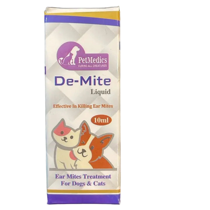De-Mite Liquid for Cats & Dogs – Effective Mite Control & Skin Relief