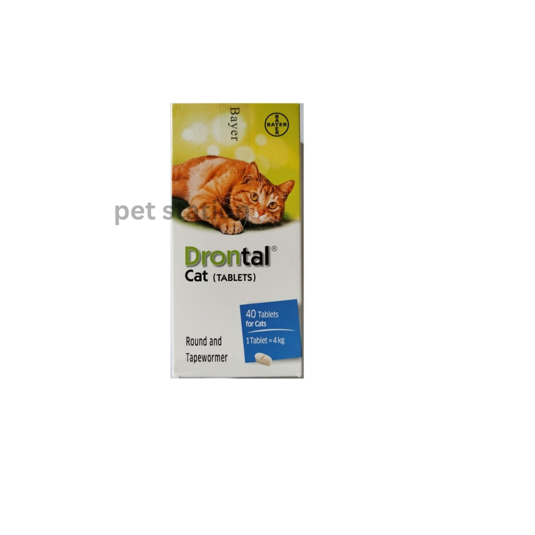 Drontal  for Cats – 1 Tablet | Broad-Spectrum Deworming for Cats