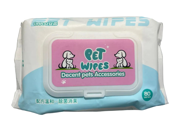 Premium Imported Pet Wipes – Gentle Grooming Wipes for Cats & Dogs