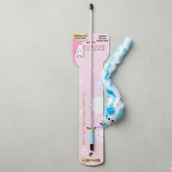 Cat Wand / Cat Play Stick with Mice – Interactive Wand Toy